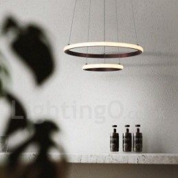 Dimmbare Pendelleuchte mit Fernbedienung im modernen Design der Kreise