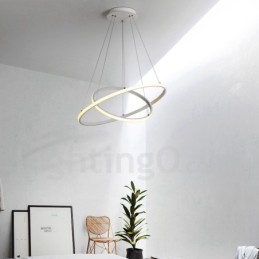 Dimmbare Pendelleuchte mit Fernbedienung im modernen Design der Kreise