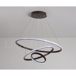 Dimmbare Pendelleuchte mit Fernbedienung im modernen Design der Kreise