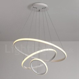 Dimmbare Pendelleuchte mit Fernbedienung im modernen Design der Kreise