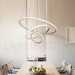 Dimmbare Pendelleuchte mit Fernbedienung im modernen Design der Kreise