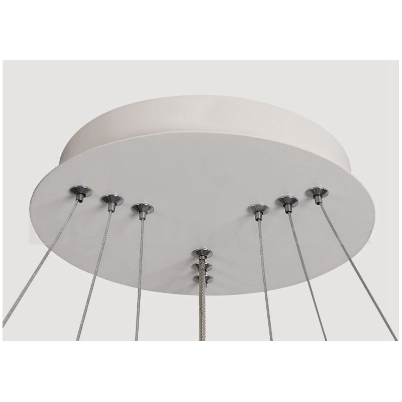 Dimmbare Pendelleuchte mit Fernbedienung im modernen Design der Kreise