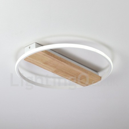 Dimmbare weiße runde Holz-Deckenleuchte, ultradünne Deckenlampe, kann auch als Wandleuchte verwendet werden Dimmbare weiße runde Holz-Deckenleuchte, ultradünne Deckenlampe, kann auch als Wandleuchte verwendet werden