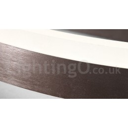 Runde, moderne Deckenleuchte aus Aluminium, Unterputzleuchte mit Ferndimmer, kann auch als Wandleuchte verwendet werden
