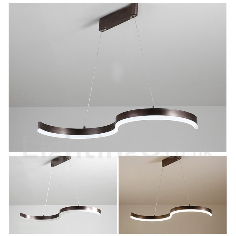 Dimmbare lineare Pendelleuchte mit Fernbedienung, modernes Design