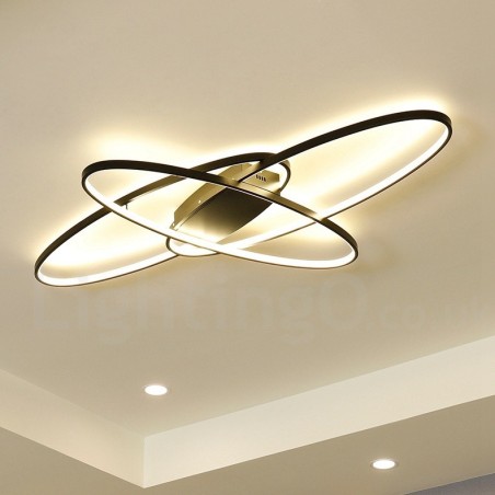 Dimmbare ovale, moderne Deckenleuchte aus Aluminium, Unterputzlampe für Wohnzimmer, Schlafzimmer, kann auch als Wandleuchte verwendet werden Dimmbare ovale, moderne Deckenleuchte aus Aluminium, Unterputzlampe für Wohnzimmer, Schlafzimmer, kann auch als Wandleuchte verwendet werden