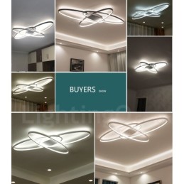 Dimmbare ovale, moderne Deckenleuchte aus Aluminium, Unterputzlampe für Wohnzimmer, Schlafzimmer, kann auch als Wandleuchte verwendet werden