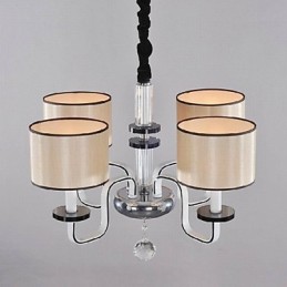 Moderner minimalistischer Kronleuchter, Stoffkunst, Kristall-Kronleuchter