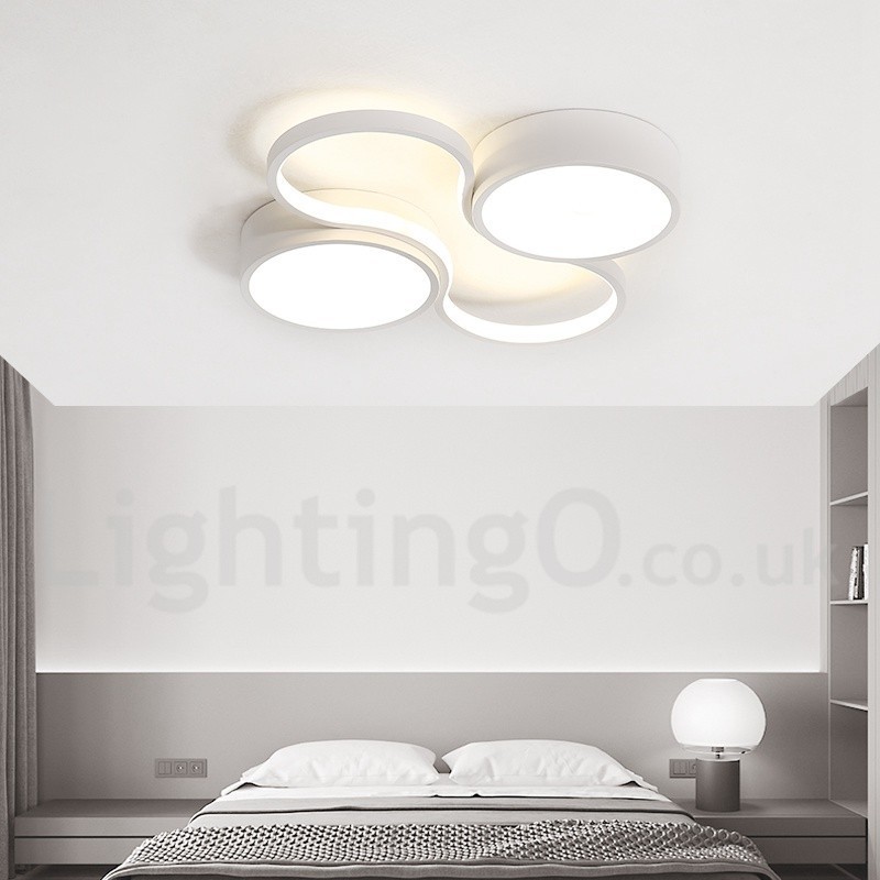 Dimmbare, moderne Deckenleuchte aus Aluminium, Unterputzlampe für Wohnzimmer, Schlafzimmer, kann auch als Wandleuchte verwendet werden