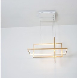 Dimmbare lineare Pendelleuchte mit Fernbedienung Umgebungslicht Lackierte Oberflächen Aluminium Modernes Design