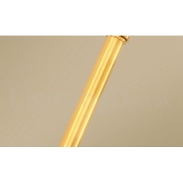 Hängeleuchte aus reinem Messing, schlicht, rustikal, Retro, Vintage, Messing, mit Stoffschirm