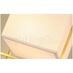 Hängeleuchte aus reinem Messing, schlicht, rustikal, Retro, Vintage, Messing, mit Stoffschirm