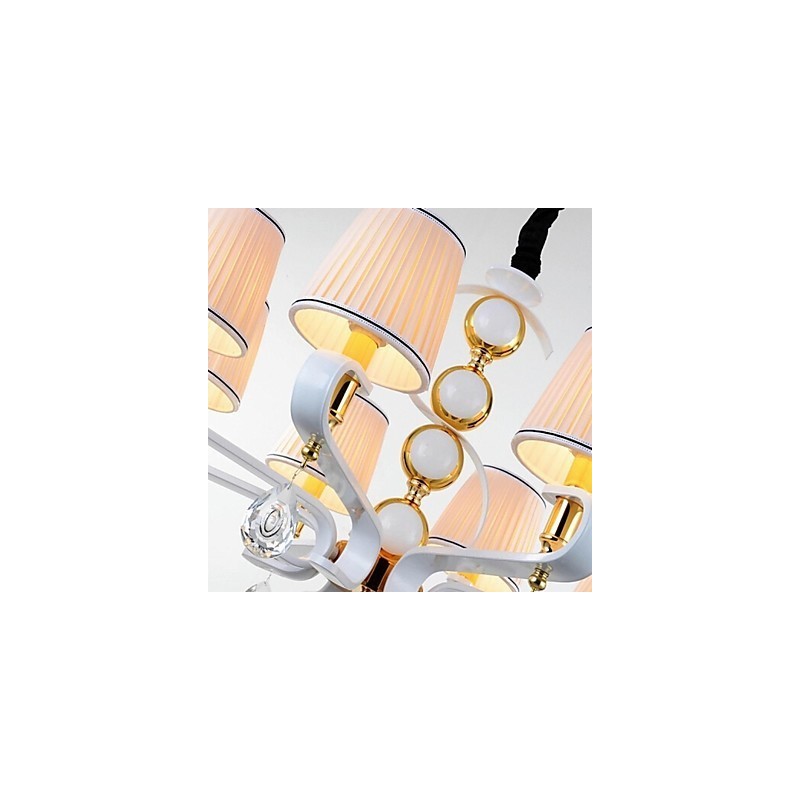 Stoff-Kronleuchter 3 Lichter Moderne minimalistische hochwertige Lampe