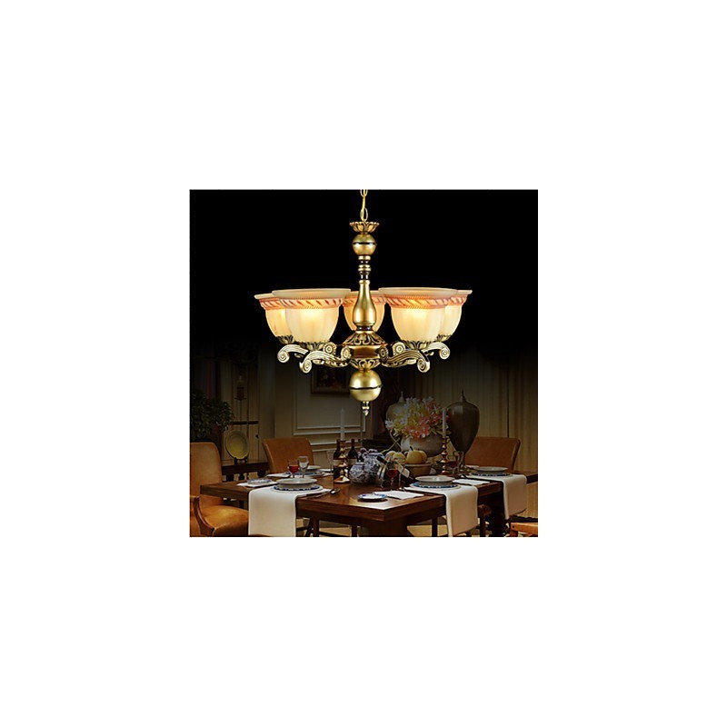 Kronleuchter Fünf Lichter Bronze Europäischen Retro Klassische