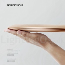 4 cm dicke, superdünne, dimmbare, moderne Deckenleuchten im zeitgenössischen nordischen Stil mit Acrylschirm und Fernbedienung, können auch als Wandleuchte verwendet werden