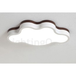 Retro Holz Stahl Flush Holz Licht Kinder Deckenleuchte