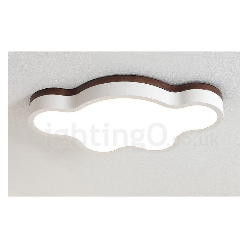 Retro Holz Stahl Flush Holz Licht Kinder Deckenleuchte