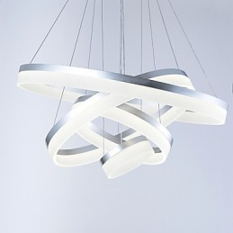 Acryl Kronleuchter Ring Anhänger Licht Leuchten mit