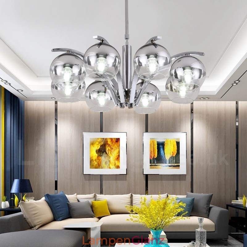 Nordischer Mode-Kronleuchter in Gold und Silber