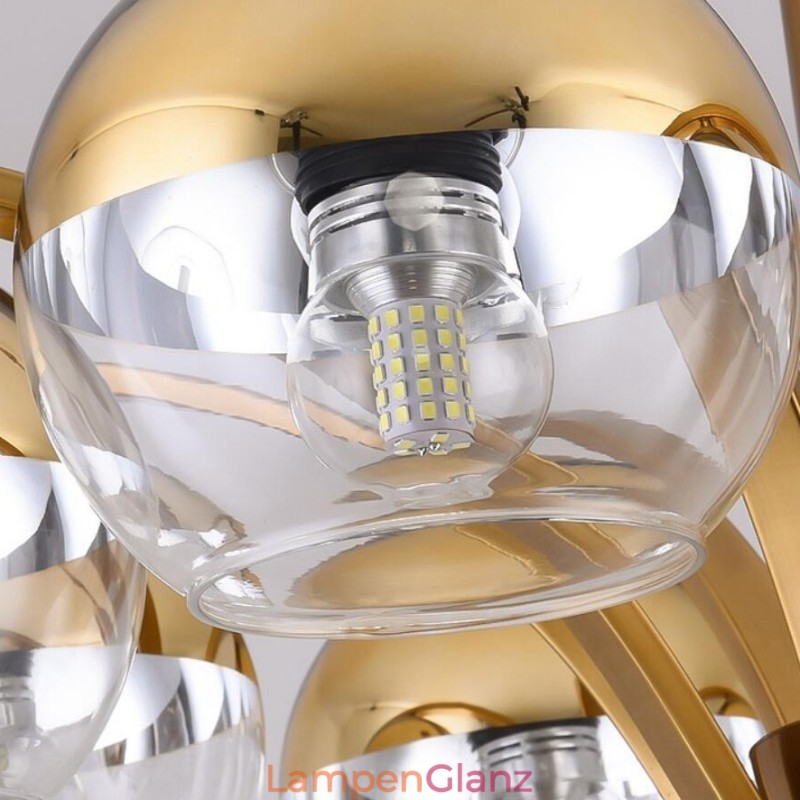 Nordischer Mode-Kronleuchter in Gold und Silber