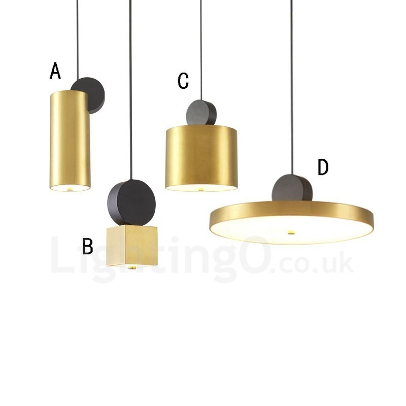 4 Stile Gold Schwarz Postmodern Pendelleuchte