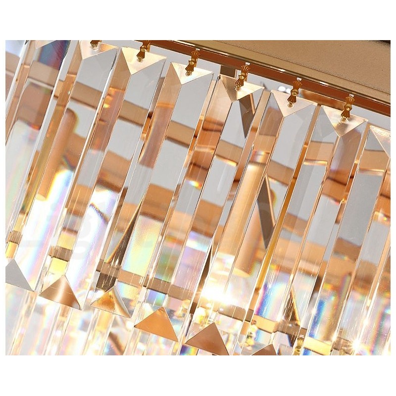 Postmodernen Luxus Runde K9 Kristall Anhänger Kronleuchter Lichter Ausstellung Halle