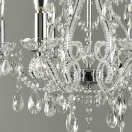6 Licht Gold Silber Amerikanischen Stil Kristall Anhänger Kronleuchter Licht Shop