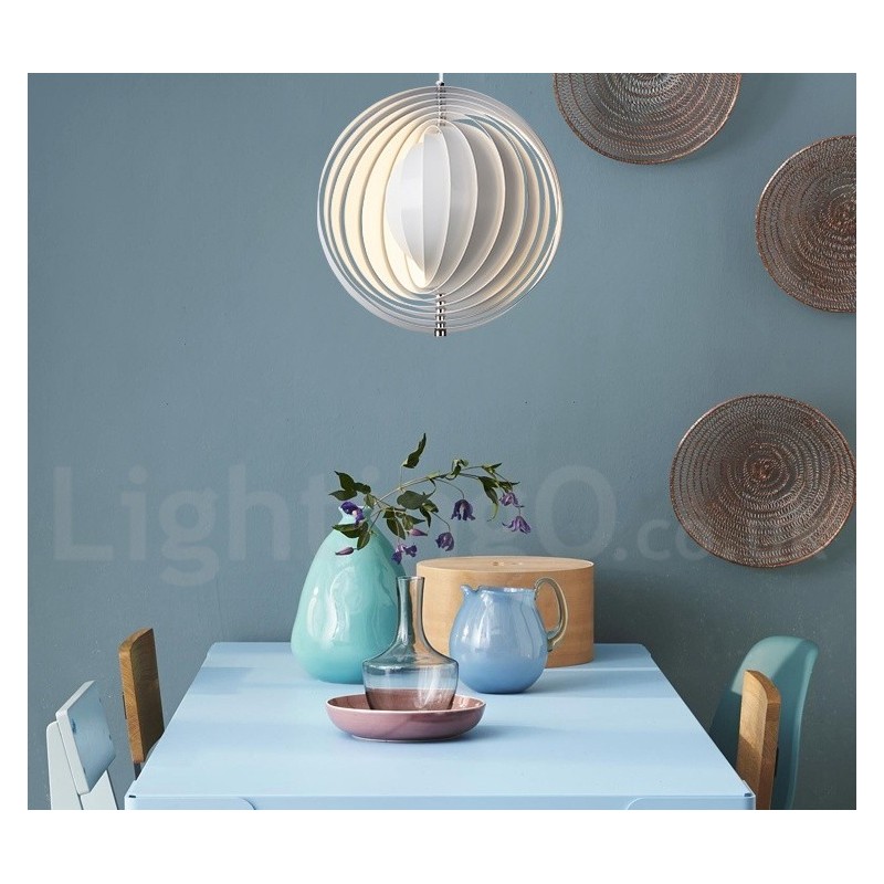 Globe White Rotate Postmodern DIY Pendelleuchte
