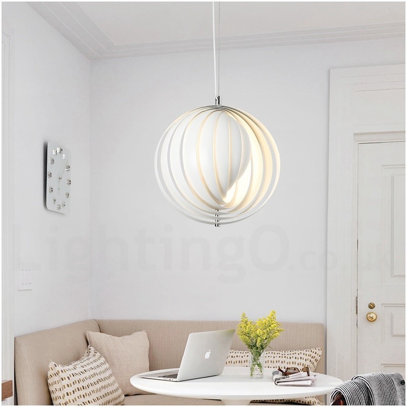 Globe White Rotate Postmodern DIY Pendelleuchte
