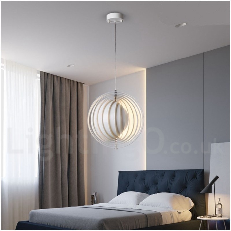 Globe White Rotate Postmodern DIY Pendelleuchte