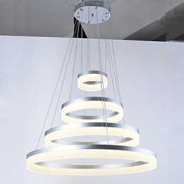 Acryl Kronleuchter Ring Anhänger Licht Leuchten mit