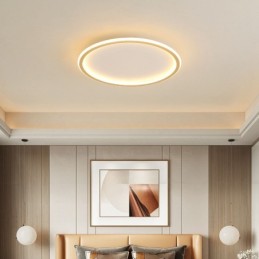 Ultradünne, dimmbare, moderne Deckenleuchten im zeitgenössischen nordischen Stil mit Fernbedienung, können auch als Wandleuchte verwendet werden