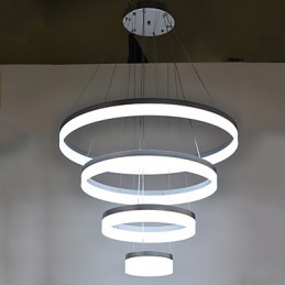 Acryl Kronleuchter Ring Anhänger Licht Leuchten mit