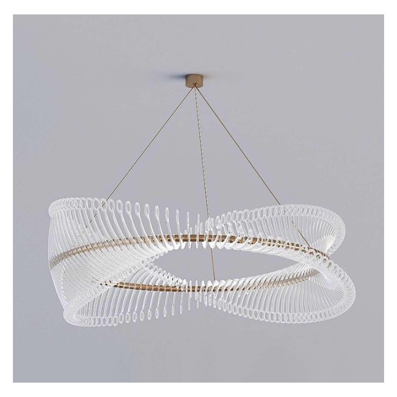 Postmoderne Strip Circle Pendelleuchte