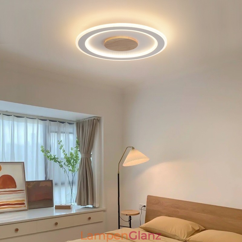 Runde Holz Moderne Unterputz Deckenleuchte Innenbeleuchtung