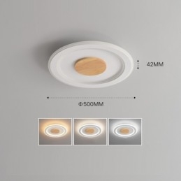 Runde Holz Moderne Unterputz Deckenleuchte Innenbeleuchtung