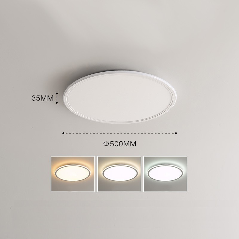 Nordic 3,5 cm Dicke Runde Vollspektrum Augenschutz Indoor Dimmbare Deckenleuchte