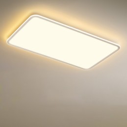 Moderne große dimmbare rechteckige Deckenleuchte für den Innenbereich