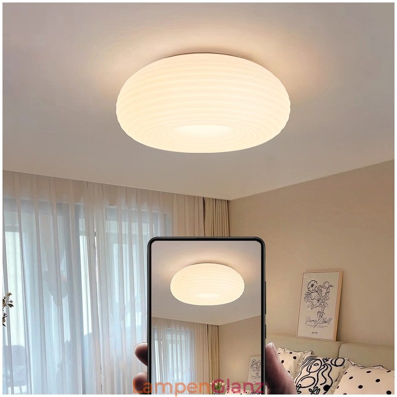 Dimmbare Vollspektrum-Augenschutz-Deckenleuchte, rund, modern, flächenbündig