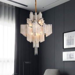 Quasten Extra große Kronleuchter Designer Deckenpendelleuchte