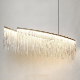 Quasten Extra große Designer-Deckenpendelleuchte Insel