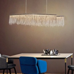 Quasten Extra große Designer-Deckenpendelleuchte Insel