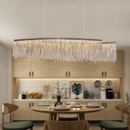 Quasten Extra große Designer-Deckenpendelleuchte Insel