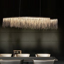 Quasten Extra große Designer-Deckenpendelleuchte Insel