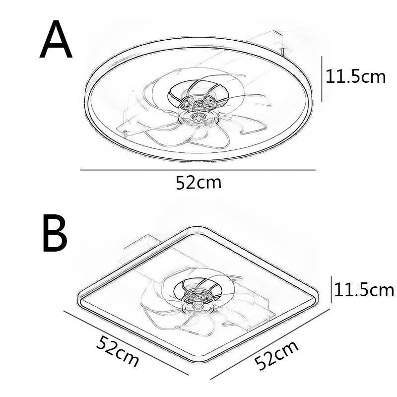 Moderner Deckenventilator mit Lichtern Fernbedienung Ventilador Lampe