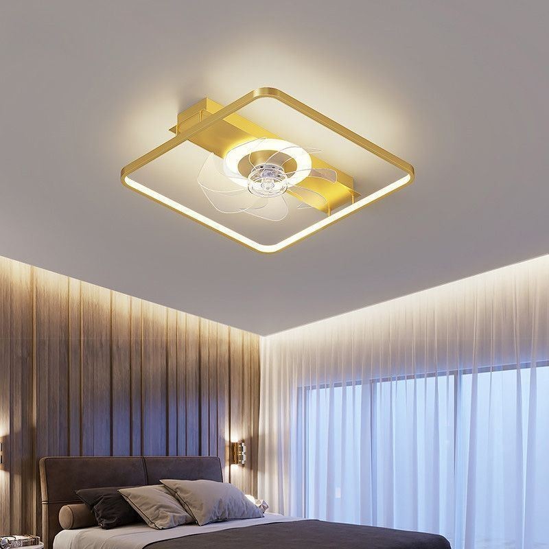 Moderner Deckenventilator mit Lichtern Fernbedienung Ventilador Lampe