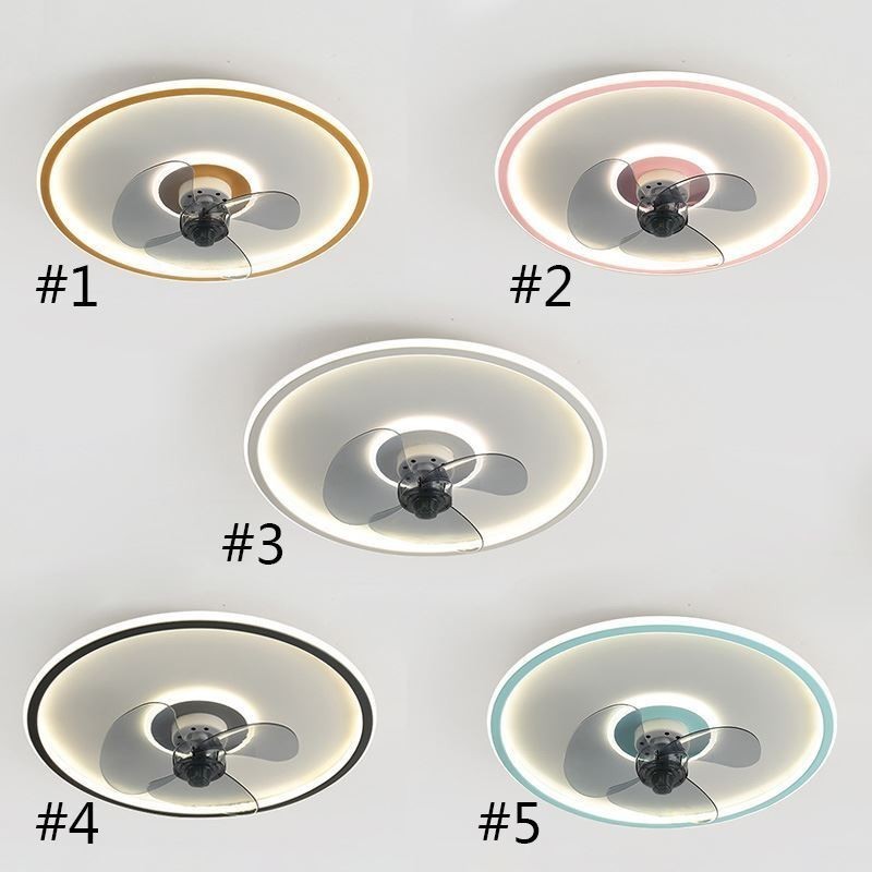 Macaron Deckenventilator Licht Fernbedienung Dekor Ventilateur