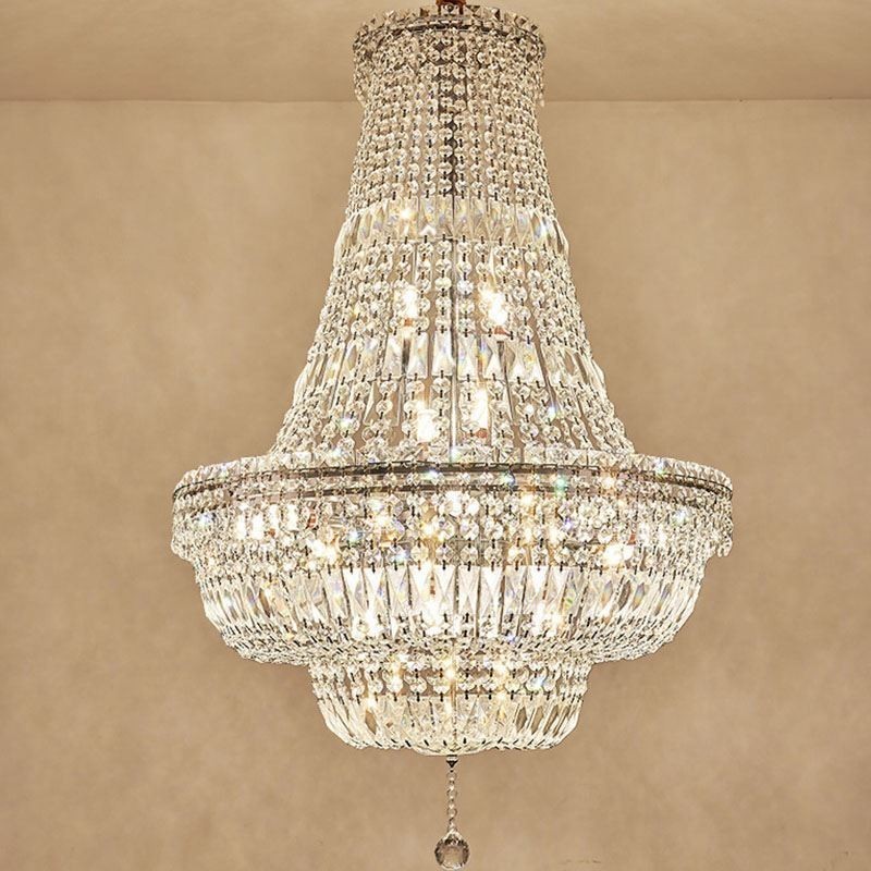 Retro Kristall Kronleuchter Amerikanischen Luxus Kristall Decke Licht Mit 18 Lichter
