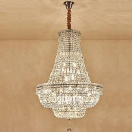 Retro Kristall Kronleuchter Amerikanischen Luxus Kristall Decke Licht Mit 18 Lichter