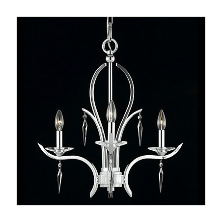 Eleganter Kristall-Kronleuchter mit 3 Lichtern in Kerzenform Eleganter Kristall-Kronleuchter mit 3 Lichtern in Kerzenform